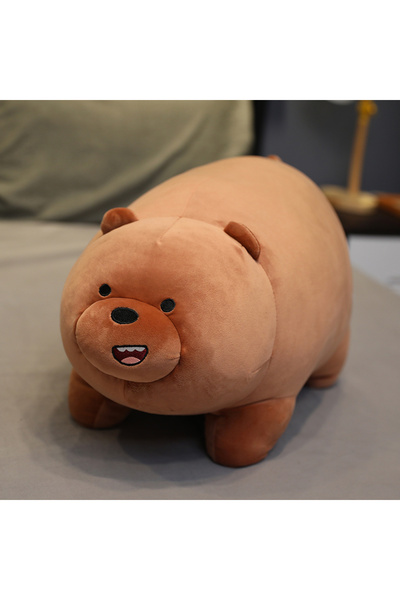 Choice 25cm-28cm Brown pazhan Original We Bare Bears Plush Toys Grizzly Panda...