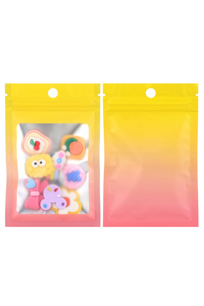 Choice10 7x10cm 100 Pieces Red-Yellow 100pcs,Mini Transparent Jewelry Packing...
