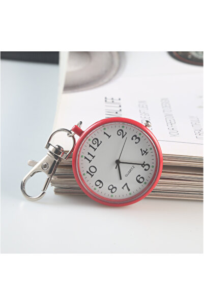 Choice Red New Pocket Watch Keychain Remote Control Clock With Battery Studen...