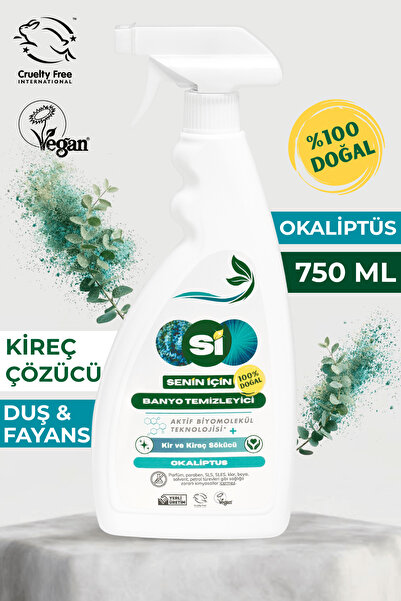 Sİ Senin İçin %100 Doğal Banyo Temizleyici Okaliptus Yağlı 750 Ml