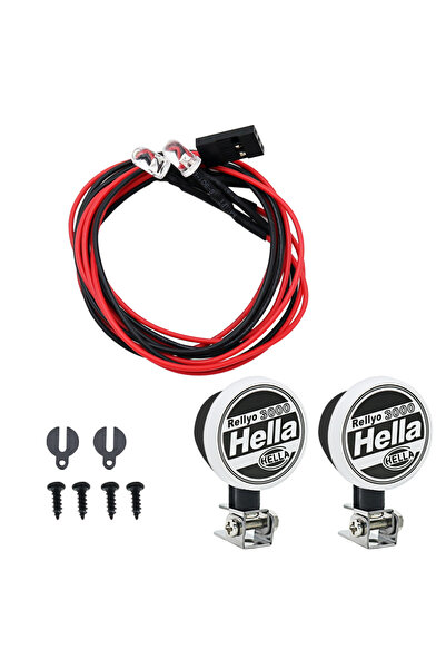 Choice A RC Car Round LED Lights Headlights Spotlight with Bracket for 1/10 C...