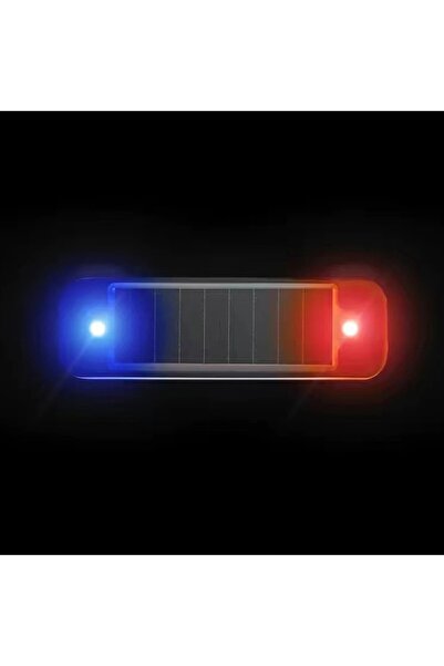 Choice 5PCS Blue And Red 1-10PCS Solar Car Mini Warning Light Wireless Mini L...