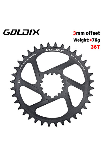 Choice 3 degree 36T GOLDIX MTB Bicycle Chainring Narrow Wide Mountain Bike Ch...