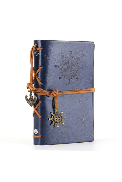 Choice Deep Blue Retro Notebooks & Journals Agenda Binder Sketch Book Leather...
