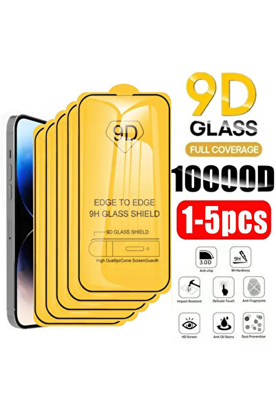 CHOICE100 For iPhone 14 Pro 5 PCS 9D Screen Protector 1-5PCS Tempered Glass F...
