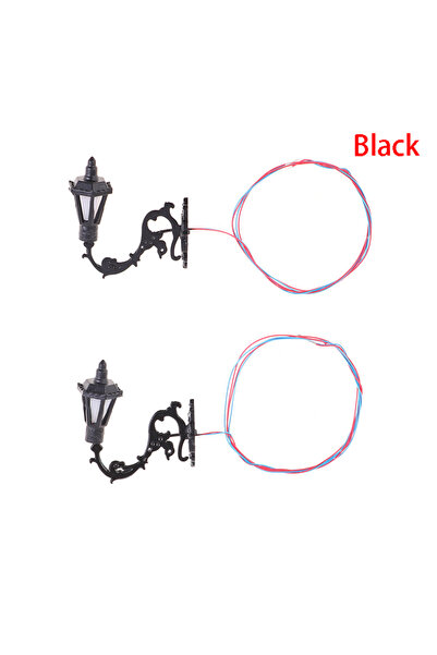 choice2 A3 2pcs Dollhouse Wall Lamp Model Garden Yard Chandelier Sand Table L...