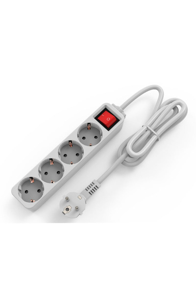 Choice PS001-EU-4OUTLITS شريط طاقة ميليري واقي من زيادة التيار الكهربائي 3/4/...