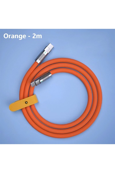 Choice5 Orange - 2m 1M 1.5M 2M Type-C To C Charger Cable 100W Fast Charging P...