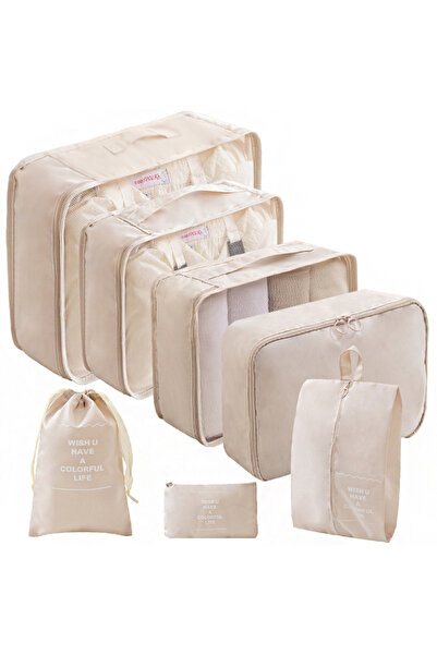 Choice 7pcs White 10/7 Pcs Set Travel Organizer Storage Bags Suitcase Packing...