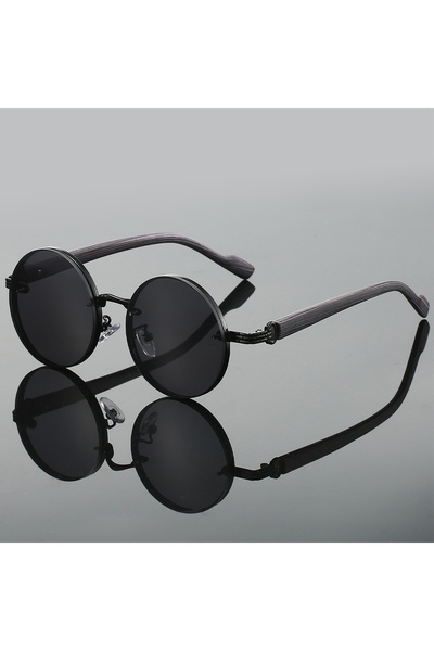 Choice as picture shows black-black KAMMPT Vintage Round Sunglasses 2024 Fash...