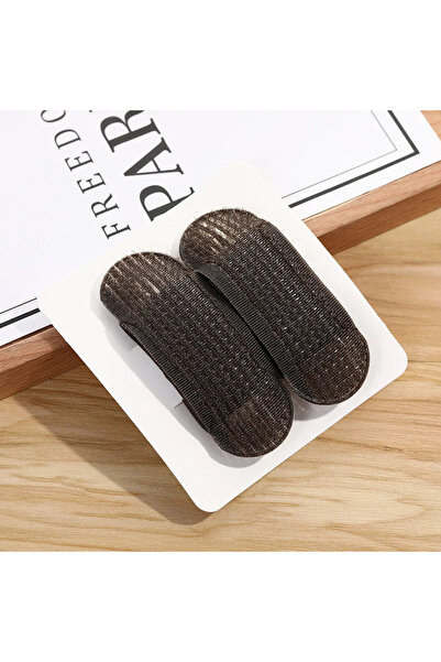 Choice 2pcs Brown Puff Hair Head Cushion Invisible Fluffy Hair Pad Sponge Cli...