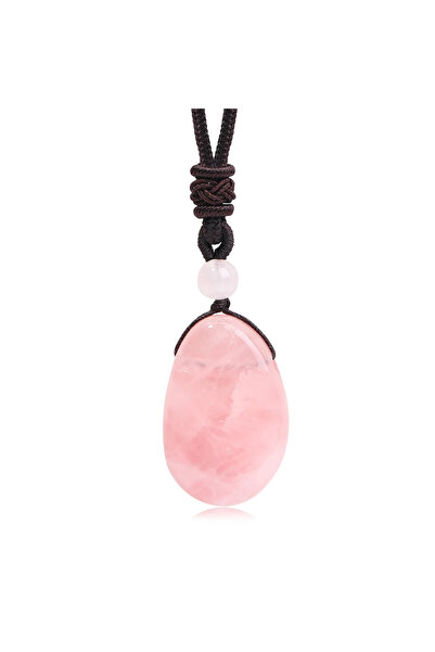 Choice Rose Quartz Natural Gemstone Amethyst Rose Quartz Clear Quartz Necklac...