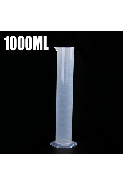 Choice13 1Pcs 1000ml Transparents Measuring Plastic Graduated Cylinder Plasti...