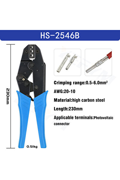 Choice14 كماشة تجعيد HS-2546B، أدوات تثبيت، طقم أطراف كابلات محورية/غطاء 230 ...