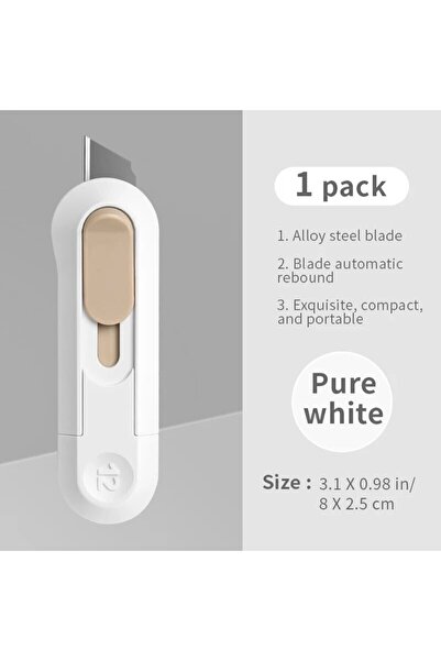 Choice3 WHITE 1PC Mini Paper Cutting Box Opner Portable Small Paper Cutting K...
