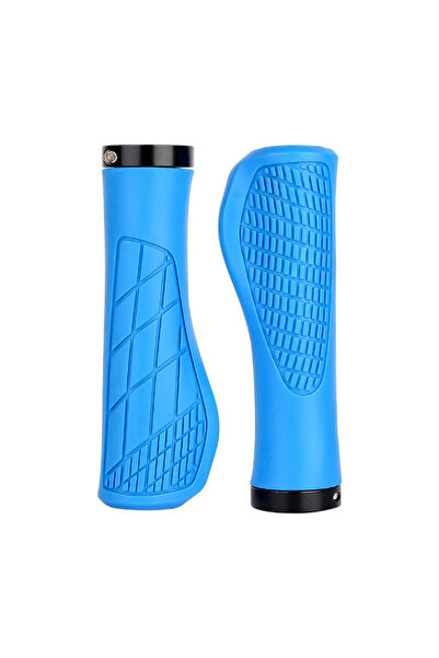 Choice Blue Bicycle Grips Mountain Bike Handlebar Anti-Slip Shockproof Ergono...