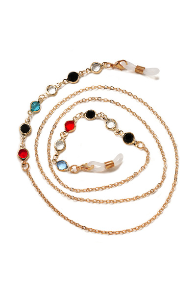 Choice1 Blue Sunglasses Masking Chains For Women Acrylic Pearl Crystal Eyegla...