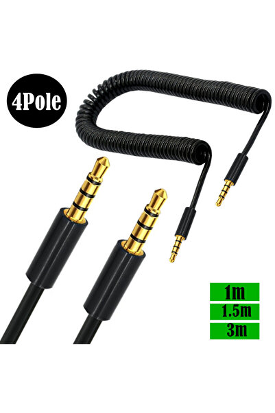 Choice BSN 3m (4 Pole) M-M Rallonge Jack 3.5mm 4 3 Pole TRRS to TRRS Male to ...