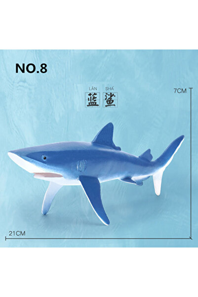 Choice8 Blue Shark 12 Styles Simulated Marine Sea Life Whale Shark Model Ocea...