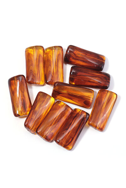 Choice18 13x28mm 10pcs 10-100pcs/lot Amber Color Acrylic Beads Oval Heart Pum...