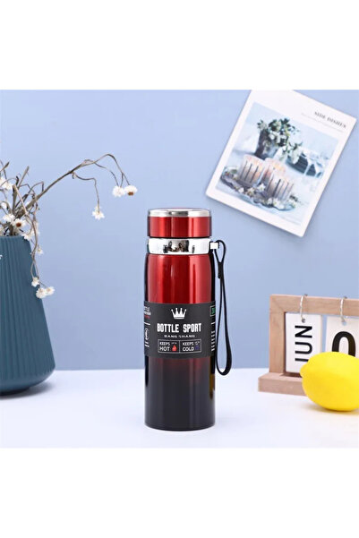 Choice 1000ML Gradient Red 1000ml Thermal Water Bottle Thermos Vacuum Flask D...
