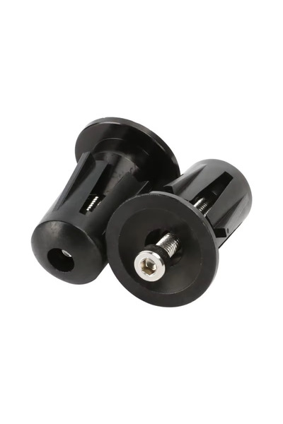 Choice4 black 1 Pair Bicycle Handle Bar Cap End Plugs Aluminum Handlebar Stop...