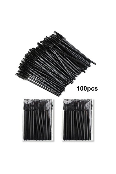 Choice1 A0158 -All black Wholesale 100pcs Disposable Eyelash Brushes Spoolies...