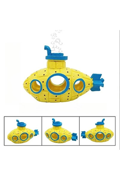 choice2 YELLOW Resin Submarine Aquarium Decoration Fish Shrimp Shelter Hideou...