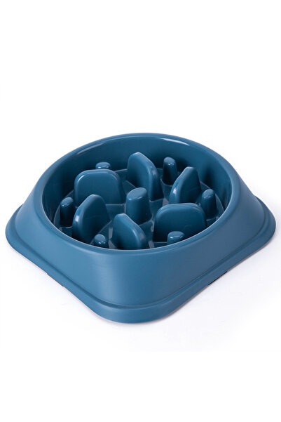 choice2 Dark blue Pet Dog Slow Feeder Bowl Non Slip Puzzle Bowl Anti-Gulping ...