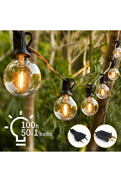 Choice EU Plug 45m 150FT 75 bulbs 30M LED Fairy String Light Outdoor Birthday...