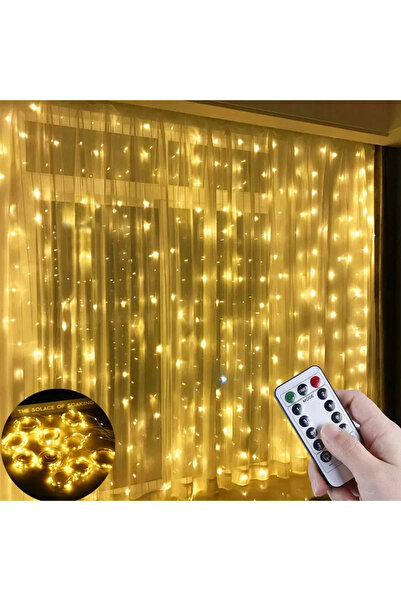 Choice 3Mx2M warm USB Powered Christmas Fairy Curtain Lights with Remote 8 Mo...