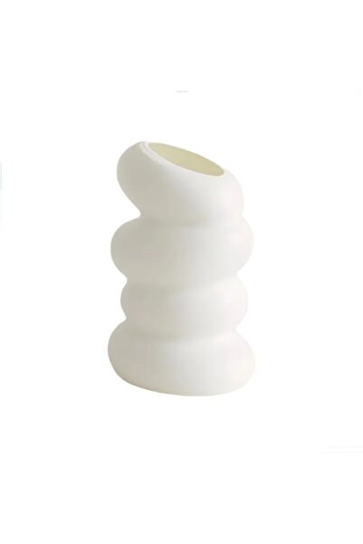 Choice 1pc Stylish White Spiral Vase Home Room Table Flowerpot Nordic-Inspire...