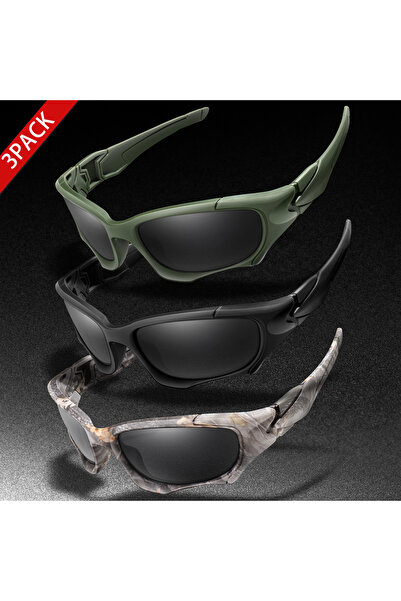 Choice XD2-3-5 3 Pairs Polarized Fishing Sunglasses for Men Women Classic Cam...