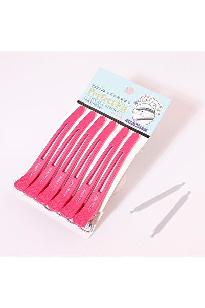 Choice1 MFWHenJia6pcs-Red 6Pcs Hairdressing Seamless Clip Long Hairpin，No Cre...