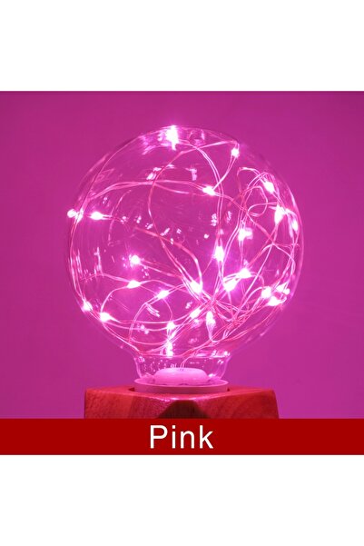 Choice Pink LED Edison String Light Bulb E27 110V 220V G95 Colorful RGB Light...