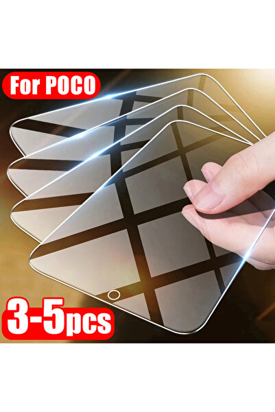 Choice34 3PCS Tempered Glass Poco X3 NFC 3-5pcs Protective Glass for Poco X3P...