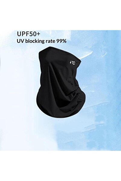 Choice3 Black New Summer Sunscreen Ice Silk Mask Neck UV Protection Face Cove...