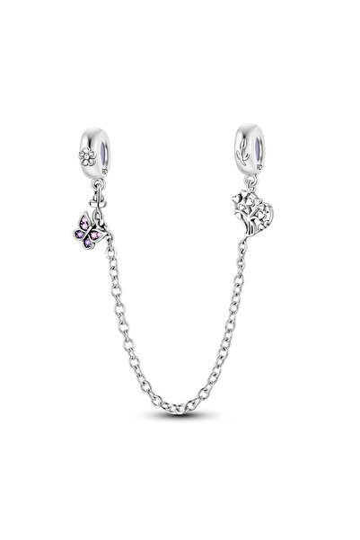 Choice27 KTC772 Original 925 Sterling Silver Safety Chain Star Moon Sun Heart...