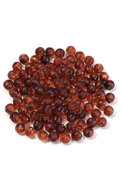 Choice12 8mm 100pcs 10-100pcs/lot Amber Color Acrylic Beads Oval Heart Pumpki...