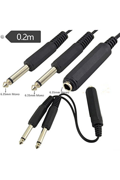 Choice Type A 6.35 Mm Male & Female To 2 6.35 Mm Female Adapter Cable 1/4 6.3...