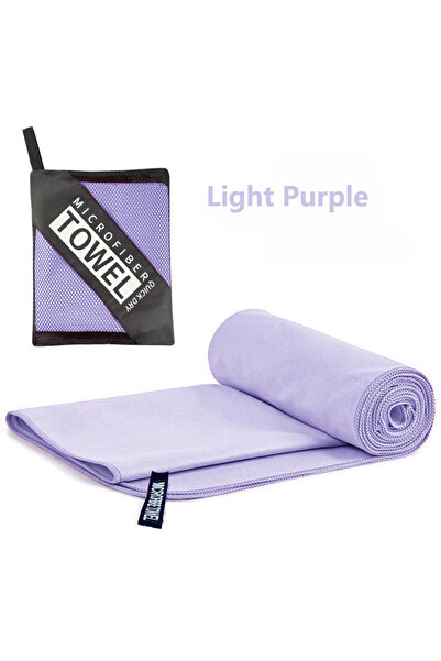 Choice24 30x30cm Light Purple Quick Drying Microfiber Swimming Towel Super Ab...