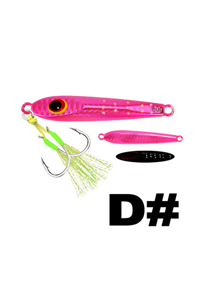 Choice 80g COLOR D TOLU 2024 New 40g 60g 80g 100g Flat Slow Sinking Hard Meta...