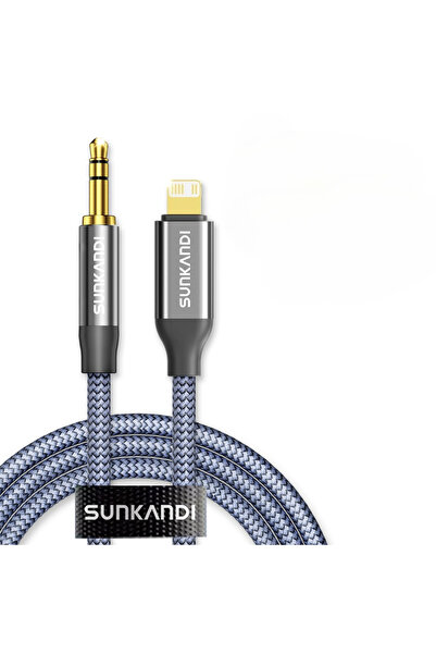 Choice 1.2m grey SUNKANDI AUX audio Cord,Lightning to 1/8 Inch Audio Cable,He...