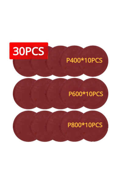 choice2 C3 30 قطعة/مجموعة، ورق صنفرة دائري 5 بوصة (125 مم) بخطاف وحلقة، مناسب...