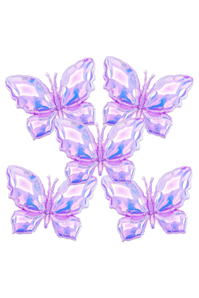Choice Other 5pcs Purple 5pcs Transparent Colorful Laser Blue Purple Butterfl...