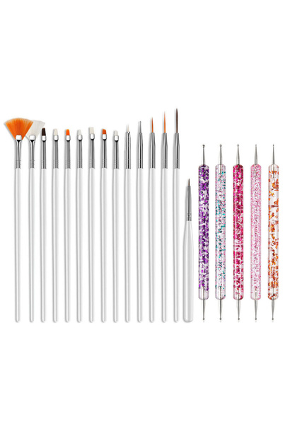 Choice1 06 5/20Pcs Nail Art Brush Design Tip Painting Drawing Carving Dotting...