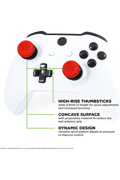 Choice17 17 For Xbox One 2Pcs Hand Grip Extenders Caps for Xbox Series Game C...
