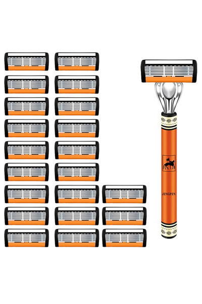 Choice6 1 handle 21blades 6-Layers Safety Razor Set High Quality Men Razor Sh...