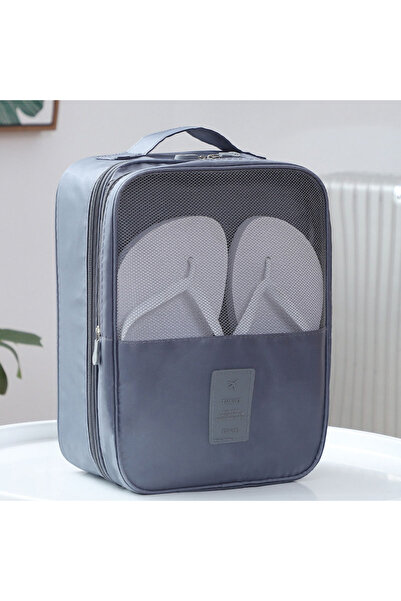 Choice gray High Quality Portable Travel Shoe Bag Underwear Clothes Bags Shoe...