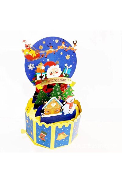 Choice 3 3D Pop Up Greeting Cards Merry Christmas Cards New Year Greeting Car...